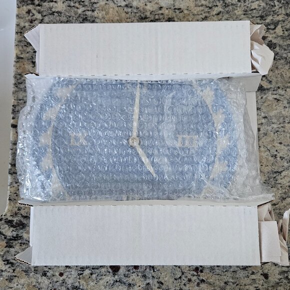 VERY RARE VINTAGE WEDGWOOD ENGLAND JASPERWARE BLUE WHITE ROUND WALL OFFICE CLOCK - Picture 15 of 15